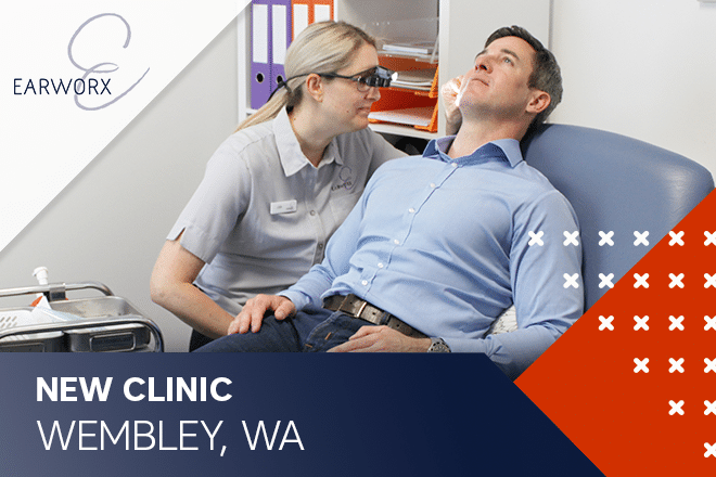 Nurse checks ear of patient at Earworx New Clinic Webley, WA